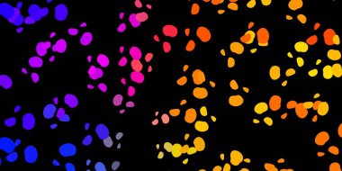 Koyu mavi, sarı vektör arkaplan ve kaotik şekiller. Basit bir şekilde gradyan olan renkli soyut biçimler. İşiniz için akıllı tasarım.