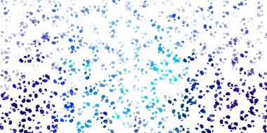 Açık pembe, kaotik şekilli mavi vektör arkaplanı. Soyut tarzda renkli şekilli bir illüstrasyon. Cep telefonları için arka plan.