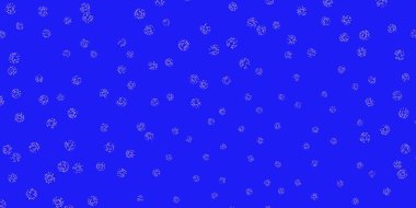 Açık pembe, mavi vektör çiçekli doğal düzen. Origami tarzı çiçeklerle soyut illüstrasyon. Yepyeni iş tasarımı.