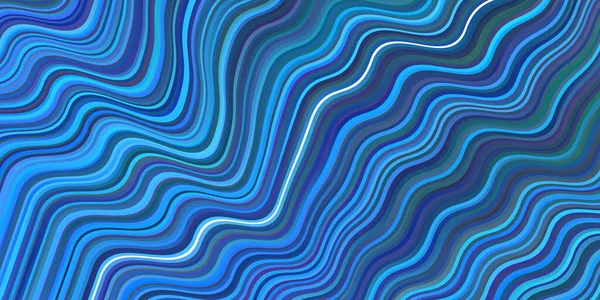 Светло Голубая Векторная Текстура Изогнутыми Линиями Красочный Геометрический Образец Градиентными — стоковый вектор