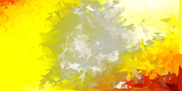 Mosaïque Triangle Vectoriel Jaune Foncé Mosaïque Illustration Colorée Avec Concept — Image vectorielle