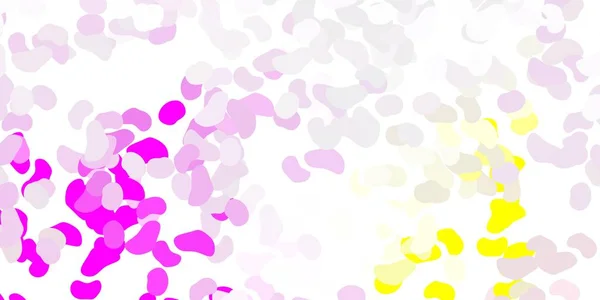 Светло Розовая Желтая Векторная Фактура Мемфисами Современная Абстрактная Иллюстрация Градиентными — стоковый вектор