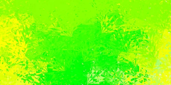 Hellgrüne Gelbe Vektorschablone Mit Dreiecksformen Kluge Abstrakte Illustration Mit Dreiecksformen — Stockvektor