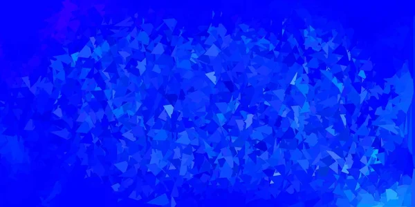 Fondo Poligonale Vettoriale Blu Scuro Illustrazione Astratta Colorata Con Triangoli — Vettoriale Stock