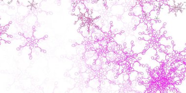 Bükülmüş çizgileri olan açık pembe vektör arkaplanı. Bükülmüş çizgileri olan yepyeni renkli bir çizim. Web siteleri, iniş sayfaları için desen.