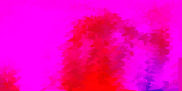 Темно Рожевий Векторний Трикутник Мозаїчний Фон Нова Барвиста Ілюстрація Формами — стоковий вектор