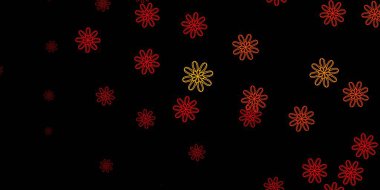 Rastgele şekilli koyu turuncu vektör arka planı. Basit gradyan şekilli renkli bir çizim. Web siteniz için basit illüstrasyon.