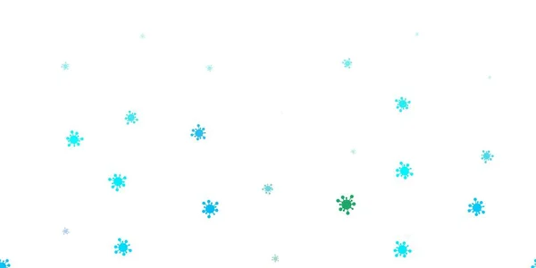 Gabarit Vectoriel Bleu Clair Vert Avec Signes Grippe Illustration Abstraite — Image vectorielle