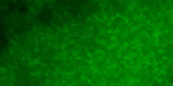 Hellgrünes Vektormuster Mit Linien Dreiecken Bunte Illustration Mit Dreiecken Einfachen — Stockvektor