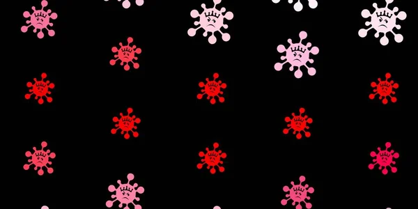 Covid 19記号の濃い赤色のベクトル背景 生物学的勾配形状の抽象的なイラスト 検疫イベントのための最高のデザイン — ストックベクタ