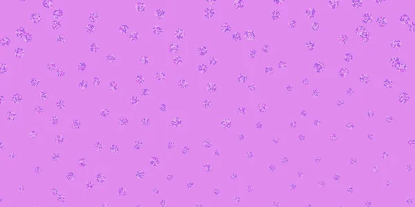 Светло Розовый Синий Векторный Фон Цветами Красочные Цветы Натуральном Стиле — стоковый вектор