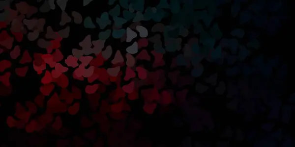 Σκούρο Μπλε Κόκκινο Διανυσματικό Υπόβαθρο Τυχαίες Μορφές Εικονογράφηση Πολύχρωμα Σχήματα — Διανυσματικό Αρχείο