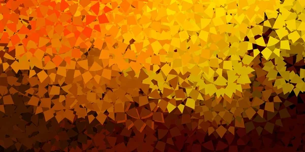 Sötétzöld Sárga Vektor Textúra Véletlenszerű Háromszögekkel Kiváló Absztrakt Illusztráció Színes — Stock Vector