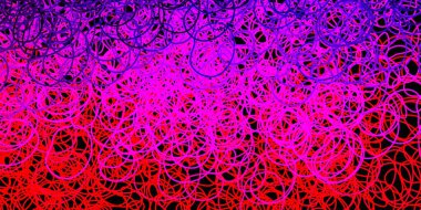 Koyu mor, pembe vektör arkaplan ve rastgele şekiller. Soyut tarzda, gradyan formlarda basit tasarım. Cep telefonları için arka plan.