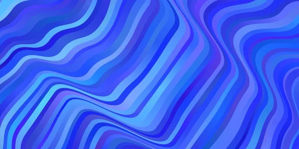 Modèle Vectoriel Bleu Clair Avec Des Courbes Échantillon Lumineux Avec — Image vectorielle
