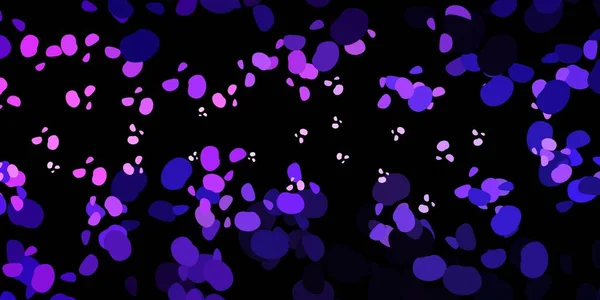 Темно Фиолетовый Векторный Фон Случайными Формами Иллюстрация Красочными Формами Абстрактном — стоковый вектор