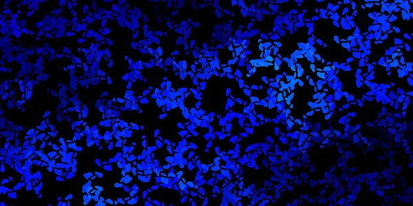 Plantilla Vector Azul Oscuro Con Formas Abstractas Formas Abstractas Coloridas — Vector de stock