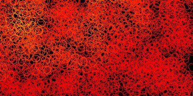 Memphis şekilli koyu turuncu vektör dokusu. Basit bir şekilde gradyan olan renkli soyut biçimler. İşiniz için akıllı tasarım.