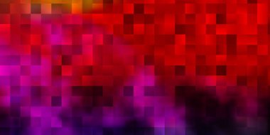 Açık pembe, kare şeklinde sarı vektör deseni. Renkli dikdörtgenlerle soyut gradyan çizimi. Reklamınız, posteriniz, afişiniz için en iyi tasarım.