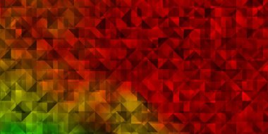 Çizgiler ve üçgenlerle ışık çok renkli vektör arkaplanı. Soyut arkaplanda renkli eğimli üçgenler. İniş sayfaları için şablon.