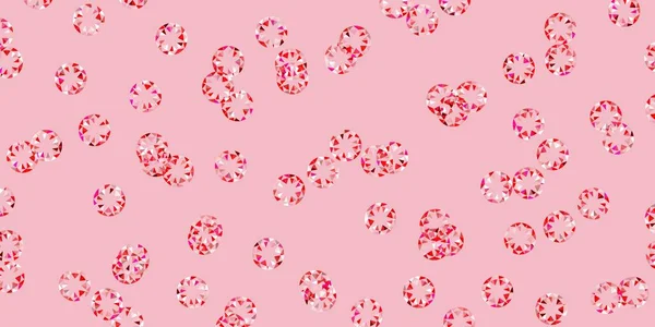 Texture Vectorielle Rose Clair Avec Disques Illustration Colorée Avec Des — Image vectorielle