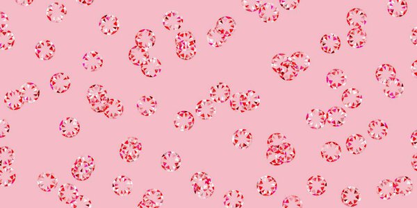 Светло-розовая векторная текстура с дисками. Красочная иллюстрация с градиентными точками в стиле природы. Новый шаблон для книги брендов.