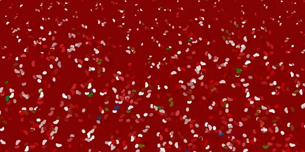Світло Зелений Червоний Векторний Фон Випадковими Формами Сучасна Абстрактна Ілюстрація — стоковий вектор