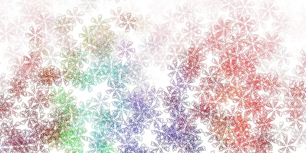 Легкий Многоцветный Векторный Абстрактный Шаблон Листьями Листья Размытом Абстрактном Фоне — стоковый вектор