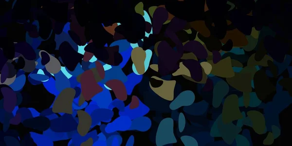 Plantilla Vectorial Multicolor Oscuro Con Formas Abstractas Diseño Sencillo Estilo — Archivo Imágenes Vectoriales