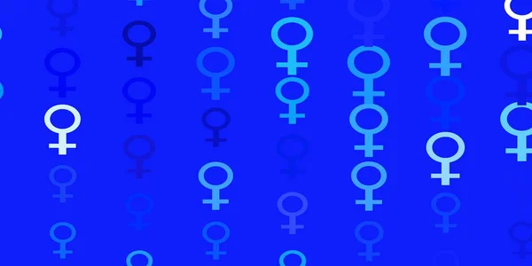 浅色粉红 蓝色矢量模板与女商人的标志 色彩斑斓的插图与梯度女性主义的形状 为你的网页设计师提供样本 — 图库矢量图片