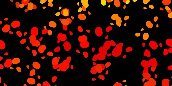Темно Оранжева Векторна Текстура Фігурами Мегіса Ілюстрація Різнокольоровими Формами Абстрактному — стоковий вектор