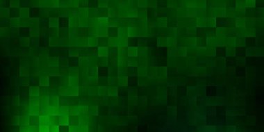 Kare şeklinde koyu yeşil vektör örtüsü. Soyut bir tarzda, gradyan dikdörtgenleri olan akıllı bir tasarım. Cep telefonları için şablon.