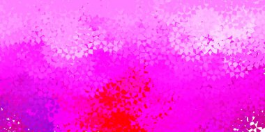 Açık mor, çokgen şekilli pembe vektör deseni. Üçgen şekilleri soyut bir şekilde renk değişimine sahiptir. Insperarion için tasarımı başlat.