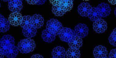 Kaotik şekilli koyu mavi vektör arkaplanı. Basit gradyan şekilli renkli bir çizim. Cep telefonları için arka plan.