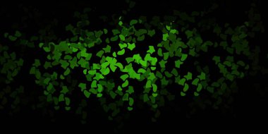 Rastgele şekilli koyu yeşil vektör arkaplan. Soyut tarzda, gradyan formlarda basit tasarım. Web siteniz için basit illüstrasyon.