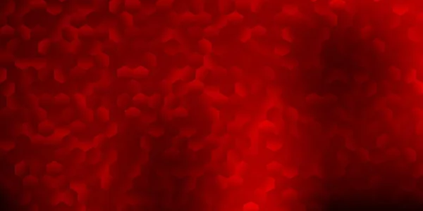 Темно Красная Векторная Текстура Цветными Шестиугольниками Простая Иллюстрация Красочными Шестиугольниками — стоковый вектор