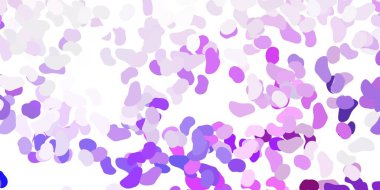 Soyut şekilli açık mor vektör deseni. Gradyan rastgele formlarla modern soyut illüstrasyon. Cep telefonları için arka plan.