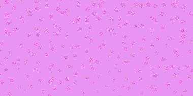 Açık Pembe, çiçekli kırmızı vektör şablonu. Sıradan arka planda çiçekler olan basit bir tasarım. Web sitesi tasarımları için desen.