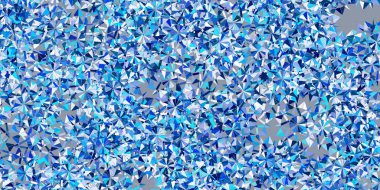 Açık mavi, renkli kar taneleri olan yeşil vektör deseni. Dekoratif Noel tarzında renkli kar unsurları. Yeni yıl tasarımı için poster ve afiş.