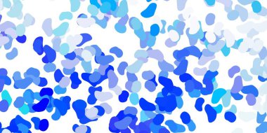 Soyut şekilli hafif BLUE vektör deseni. Soyut tarzda, gradyan formlarda basit tasarım. İşiniz için akıllı tasarım.