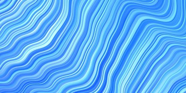 Dairesel yay ile hafif BLUE vektör dokusu. Eğri çizgileri olan renkli çizimler. Reklamlar ve reklamlar için desen.