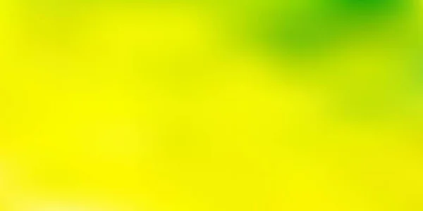 Luz Verde Vetor Amarelo Desfocado Fundo Ilustração Colorida Abstrata Estilo — Vetor de Stock