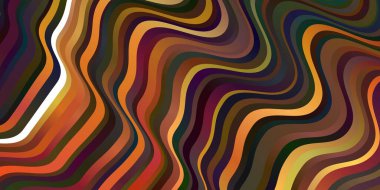 Koyu turuncu çizgili vektör deseni. Çizgili soyut gradyan çizimi. Posterleriniz ve afişleriniz için en iyi tasarım.