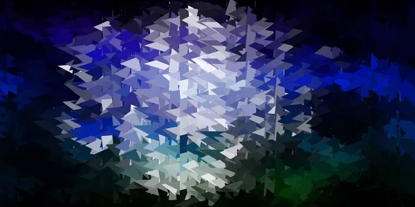 Fondo Mosaico Multicolor Oscuro Vector Triángulo Ilustración Decorativa Colorida Con — Archivo Imágenes Vectoriales