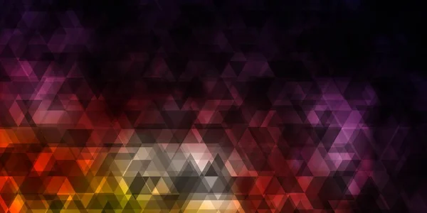 Светло Розовый Желтый Векторный Узор Линиями Треугольниками Красочная Иллюстрация Треугольниками — стоковый вектор