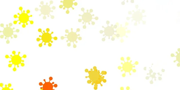 Hellrote Gelbe Vektorschablone Mit Grippezeichen Bunte Abstrakte Illustration Mit Medizinischen — Stockvektor