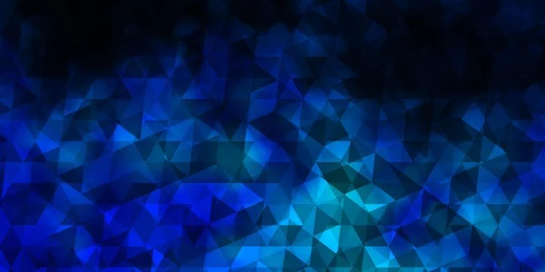 Hellblaue Vektorschablone Mit Kristallen Dreiecken Schöne Illustration Mit Dreiecken Naturstil — Stockvektor