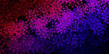 Çokgen biçimli koyu mavi vektör arkaplan. Renkli üçgenlerin olduğu bir resim. Posterler ve afişler için en iyi tasarım.