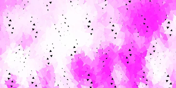 Светло Розовый Векторный Треугольник Мозаичная Красочная Иллюстрация Треугольной Концепцией Ваш — стоковый вектор