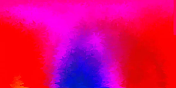 深蓝色 红色矢量三角形马赛克背景 新的彩色插图与渐变三角形的形状 应用程序的现代设计 — 图库矢量图片